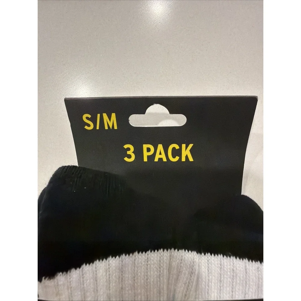 Dr Martens AD020003 Short Athletic Logo 3-Pack Socks Black S/M NEW